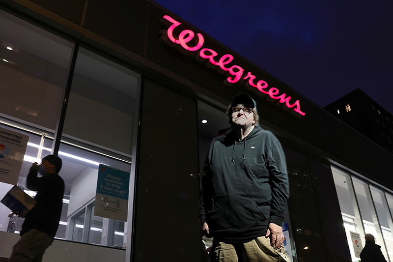 Prominent figures Michael Moore and Gavin Newsom Promote Walgreens